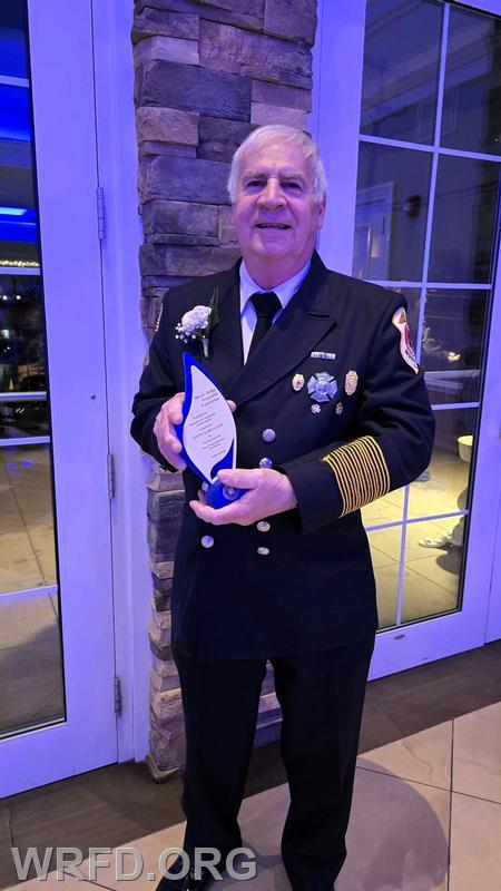 3/28/25 - FF Stephen Sarracino, WR Memorial Foundation Service Award recipient